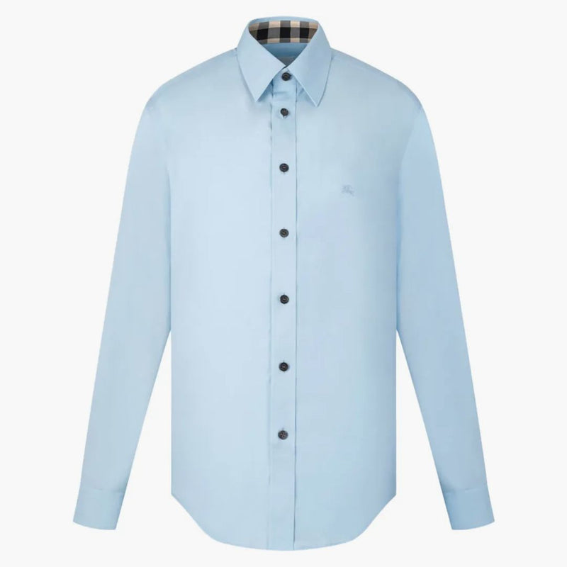 Burberry långärmad logotyp skjorta blå