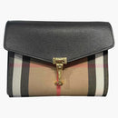 Burberry Macken Small Check Chain Crossbody Black