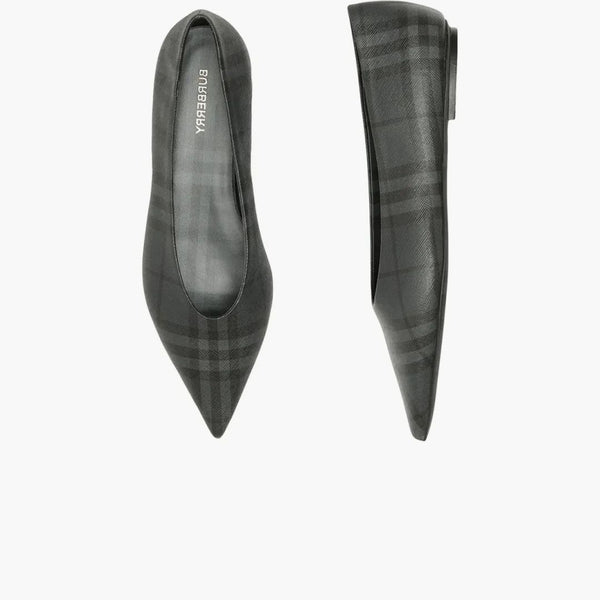 Burberry Madelina Ballet Flat Gray Check (women's)