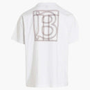 Tričko Burberry Magna bílé/hnědé