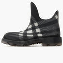 Burberry Marsh Checked Ankle Boots Black White (women's)