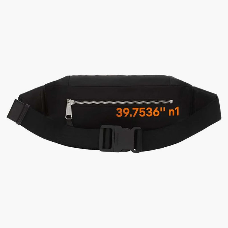 Burberry Medium Coordinates Belt Bag Black/Orange