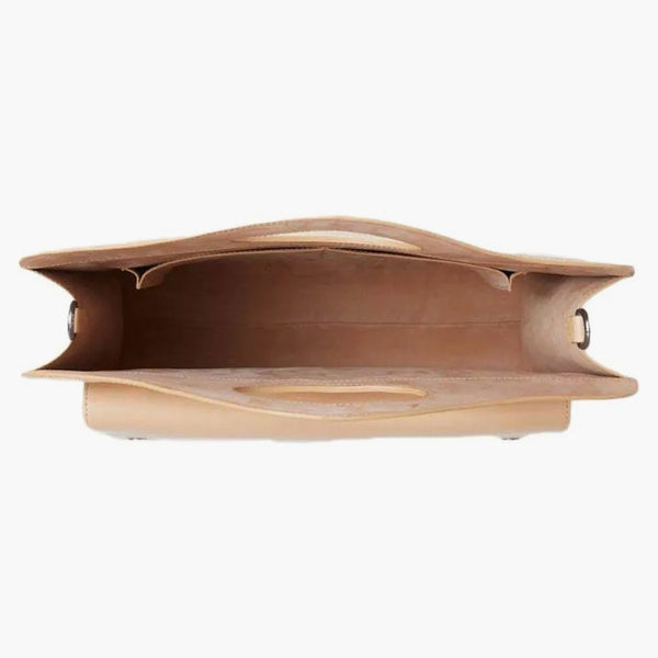 Burberry Medium Leather Horseferry Pocket Bag Neutral