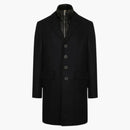 Burberry Melton Coat Navy