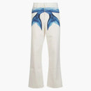 Burberry Mermaid Tail Printed Cotton-denim Jeans White