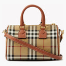 Burberry Mini Controlla Bowling Bag Vntg Chk/Briar Brown