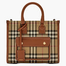 Burberry Mini Freya Tote Vintage Check/Briar Brown