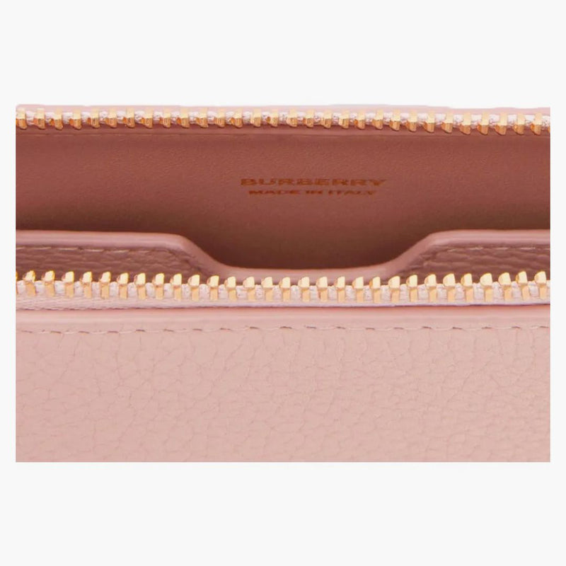 Burberry mini tb kornig läderpåse handväska rosa