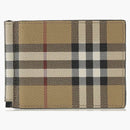 Burberry Money Clip (80698091) Wallet check beige