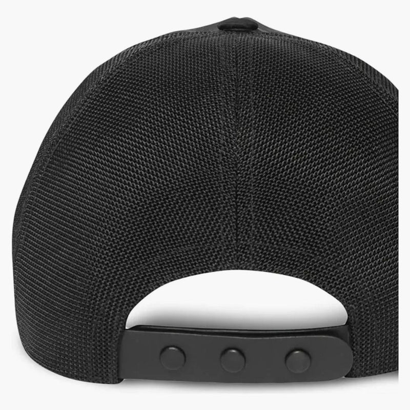 Burberry Monogram Embroidered Trucker Cap Black/White