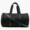 Burberry Monogram Jacquard Medium Barrel Bag Black