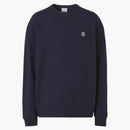 BURBERRY Monogram Motiv Aplikujte bavlněnou mikinu námořnictvo