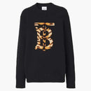Burberry Monogram Motif Cashmere Sweater Black