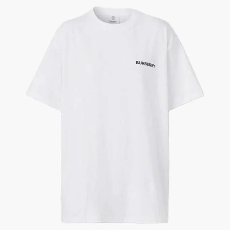 Burberry Monogram Motif Cotton Oversized T-Shirt White