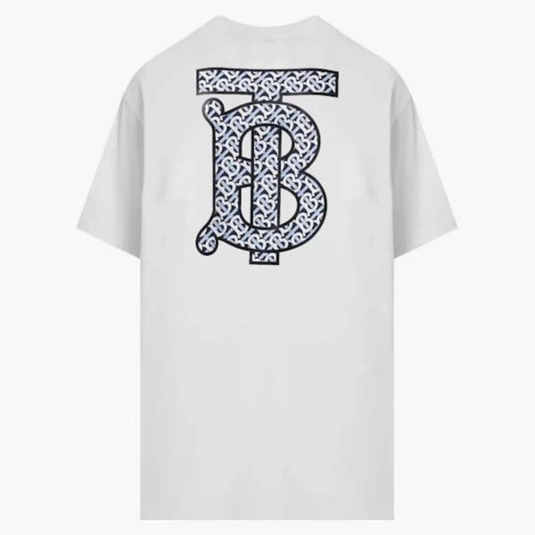 Burberry Monogram Motif Cotton Ariver Asized T-Shirt White