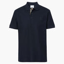 Burberry Monogram Motif Cotton Pique Polo Caol Blue/Archive Beige