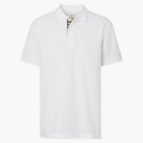 Burberry Monogram Motif Cotton Pique Polo White/Archive Beige