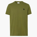 BURBERRY Monogram Motif Cotton T-Shirt Spruce Green/Black