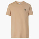 BURBERRY Monogram Motif Cotton T-Shirt Soft Fawn/Black