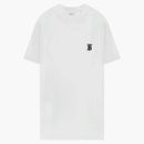 Camiseta bordada de motivos de monograma de Burberry White