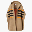 Burberry Monogram Motif Intarsia Cape Beige/Orange