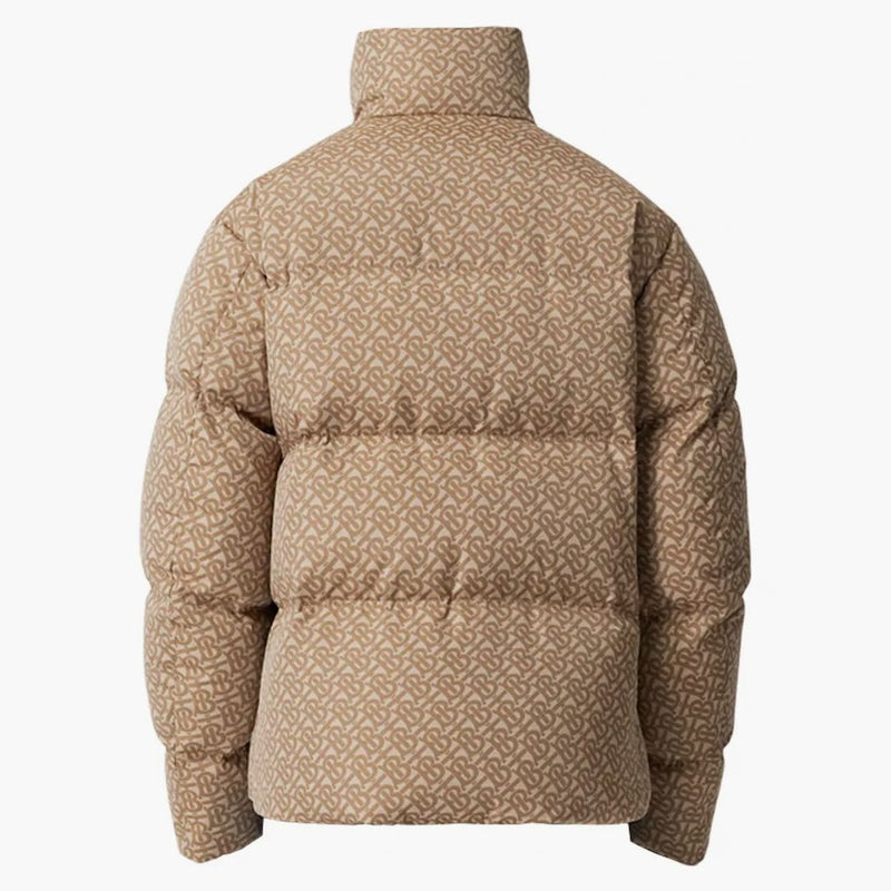 Burberry Monogram Motif Jacquard Jacket Soft Fawn