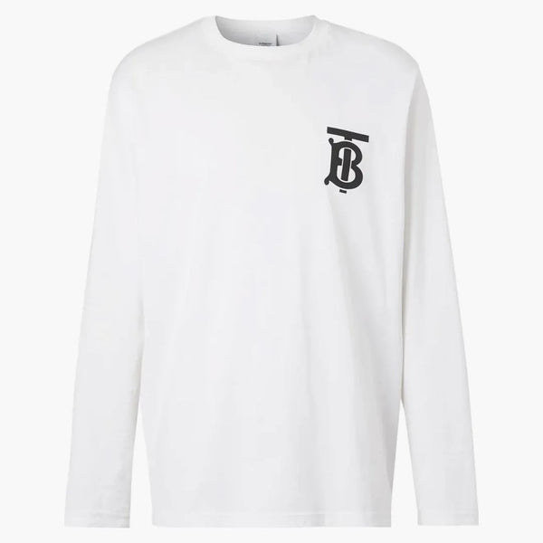 Monogramma Monogramma Burberry T-shirt L/S (SS22) BIANCO