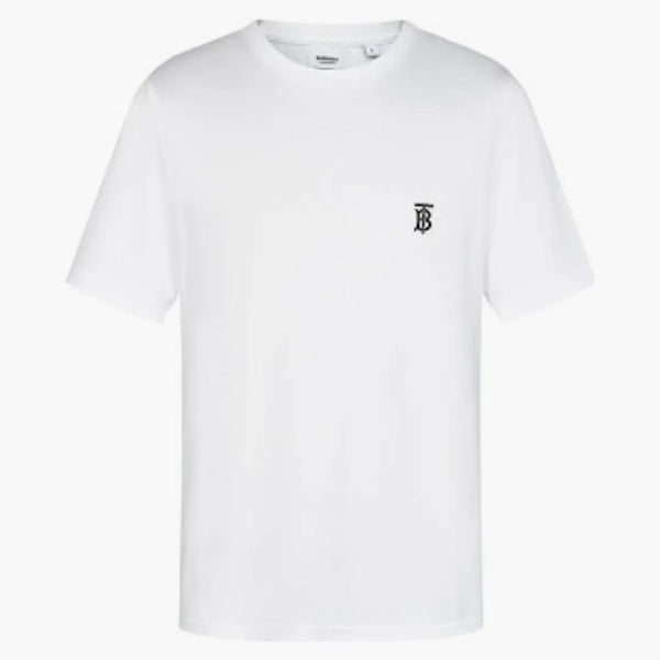 Burberry monogram motiv logotyp t-shirt vit