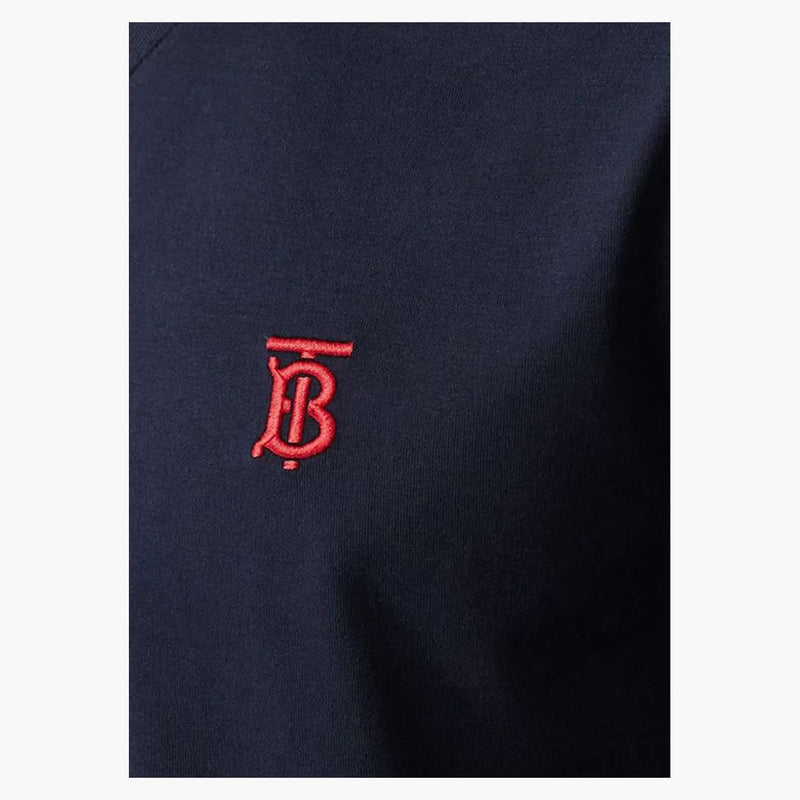 Burberry Monogram Motiv V-Neck T-shirt Navy/Red