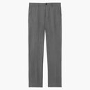 Burberry Monogram Motif Wool Tailored Trousers Gray