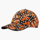 Burberry Monogram Print Baseball Cap Orange