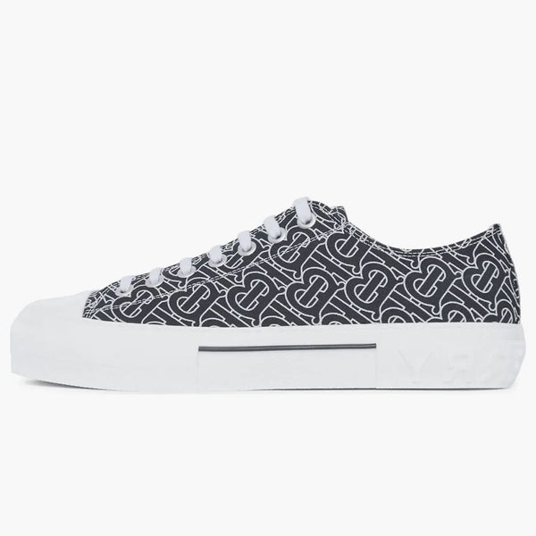 Burberry Monogram Print Cotton Low Black White
