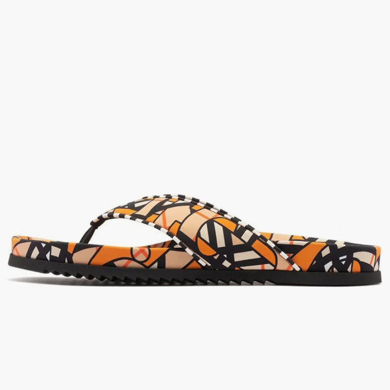 Burberry Monogram Print Sandal Orange White