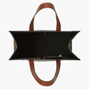 Burberry Monogram-Stripe E-Canvas Portrait Bag Brown Multi