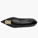 Burberry Motif Point-toe Ballerina Flat Black Monogram (women's)