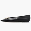 Burberry Motif Point-toe Ballerina Flat Black Monogram (women's)