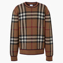 Burberry Naylor Check svetr hnědý