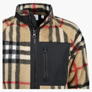 Burberry Norton Vintage Check Fleece Jacket Archive Beige