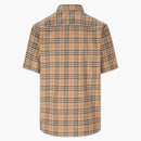 Burberry nova-kontrolka vzorec bavlněné košile archiv béžové