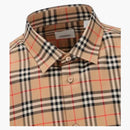 Burberry nova-kontrolka vzorec bavlněné košile archiv béžové