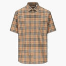 Burberry nova-kontrolka vzorec bavlněné košile archiv béžové