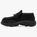 Burberry Nubuck Creeper Clamp Loafers Black (Women's)