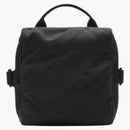 Burberry Nylon Check Jacquard Tile Shoulder Bag Black