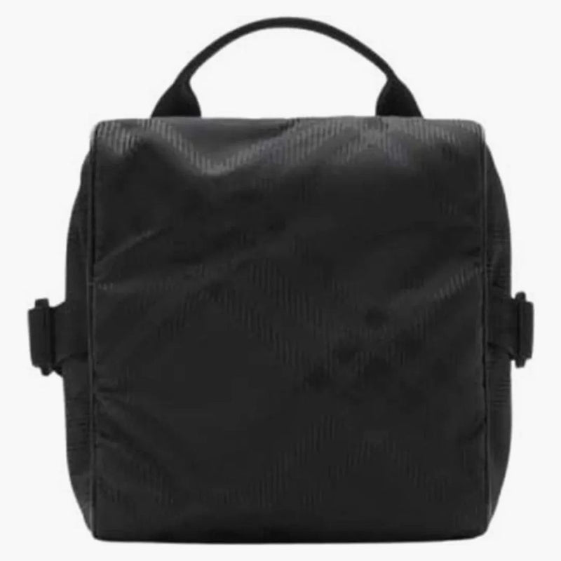 Burberry nylon check jacquard kakel axelväska svart