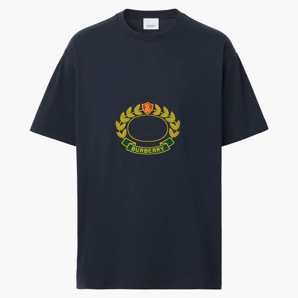 T-shirt oversize blu scuro Burberry Oak Leaf Crest Crest