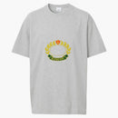 Burberry Oak Leaf Crest Cotton Oversized T-Shirt Pale Gray Melange