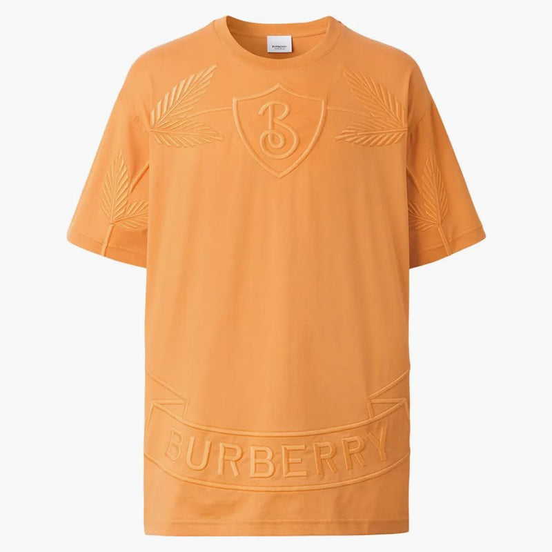 Burberry Oak Leaf Crest Cotton Te Dusty Orange