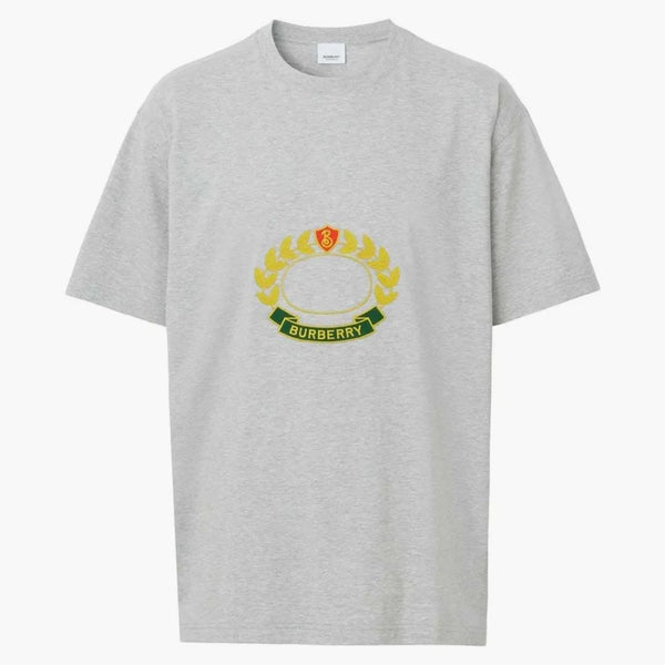 Burberry Oak Leaf Crest-Print T-shirt grå