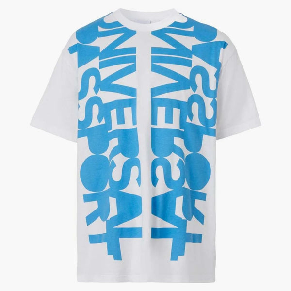 Burberry Ordell T-shirt del passaporto universale bianco/blu