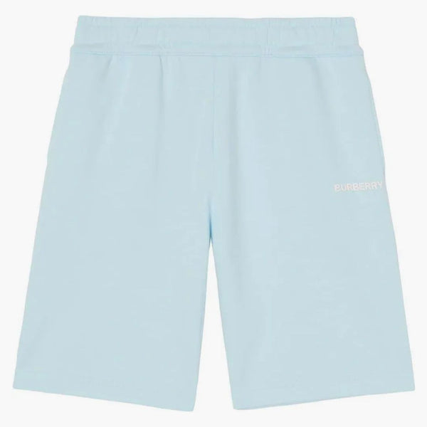 Burberry Organic Cotton Logo Shorts Pale Blue